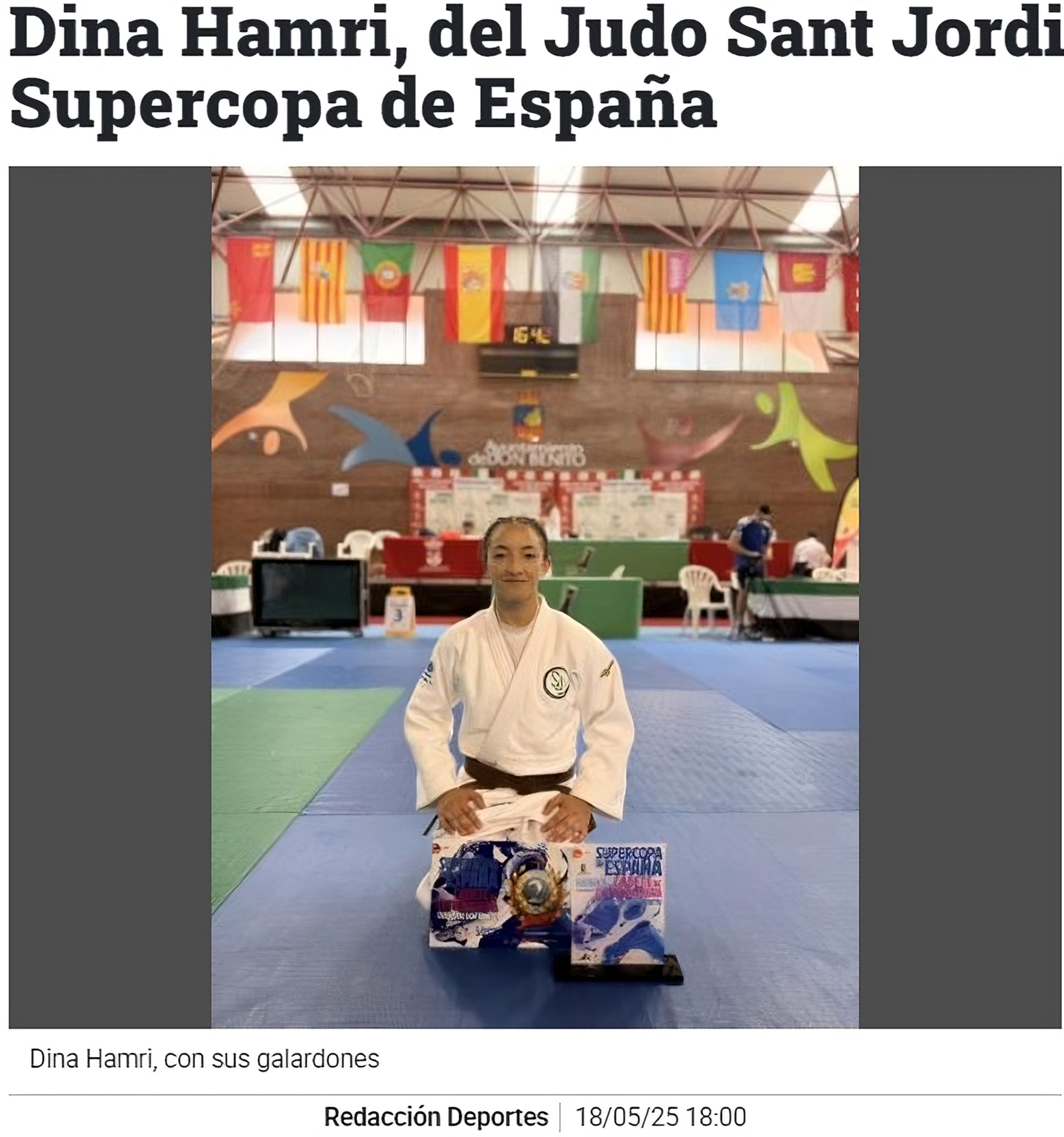 Dina Hamri, del Judo Sant Jordi, plata en la Supercopa de España
